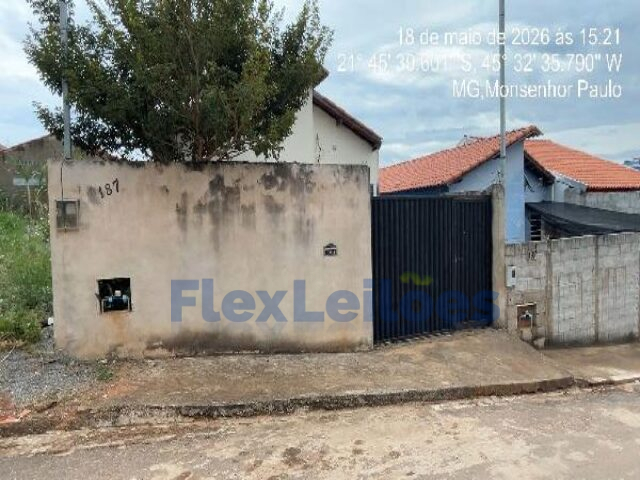 Casa - residencial mgm - monsenhor paulo/mg