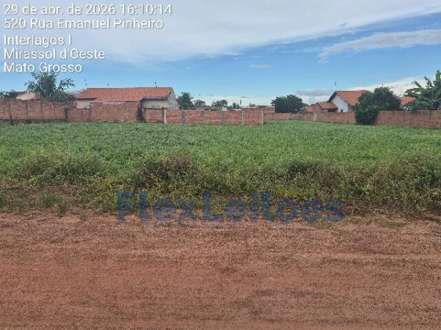 Terreno - res. jardim interlagos - mirassol d´oeste/mt